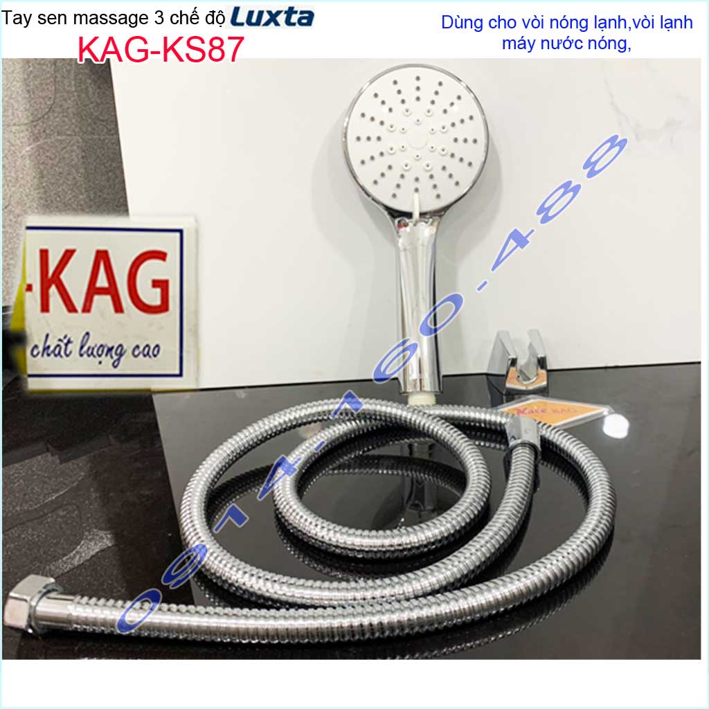 Vòi sen tắm Luxta KAG-KS87 trọn bộ có dây, Best Sales shower head vòi hoa sen tia nước mạnh sử dụng tốt