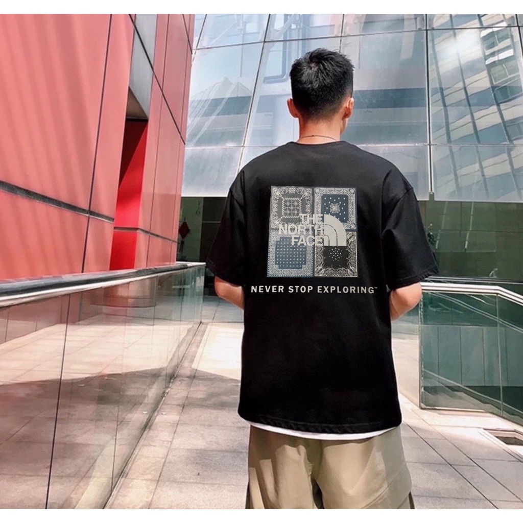 Áo Thun Tay Ngắn In Logo The North Face Nt32108 TNF North Paisley Thời Trang 2022 Mới Cho Nam Và Nữ