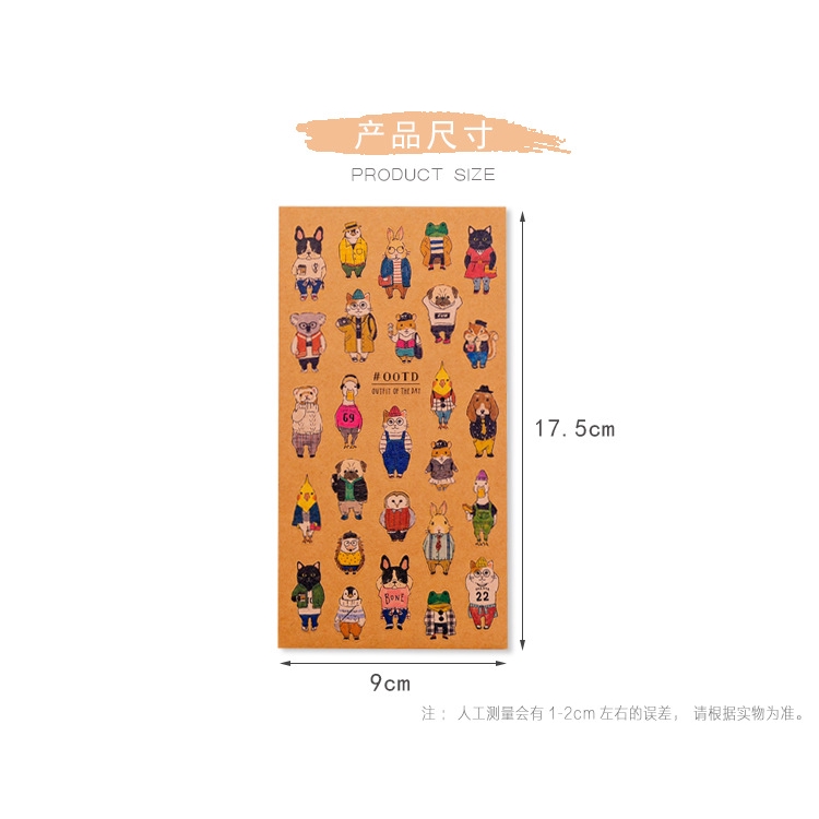 Miếng Dán Hoạt Hình Nhiều Kiểu Dáng Trang Trí album/Nhật Ký