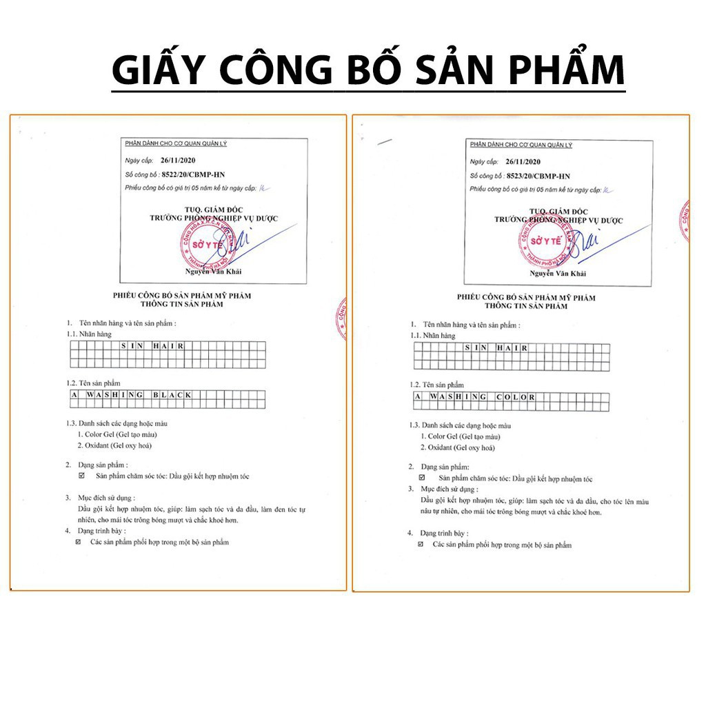 Combo Dầu gội phủ bạc Sin hair thay đổi màu tóc trong 15 phút. Dầu gội đen + nâu[Chính hãng Nhật Bản]