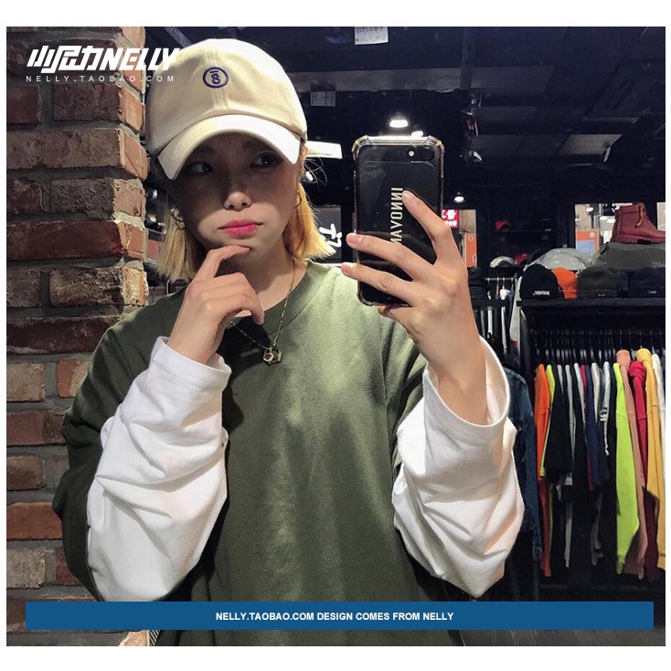 Áo phông Nelly Heybig tay ngắn trơn màu rêu