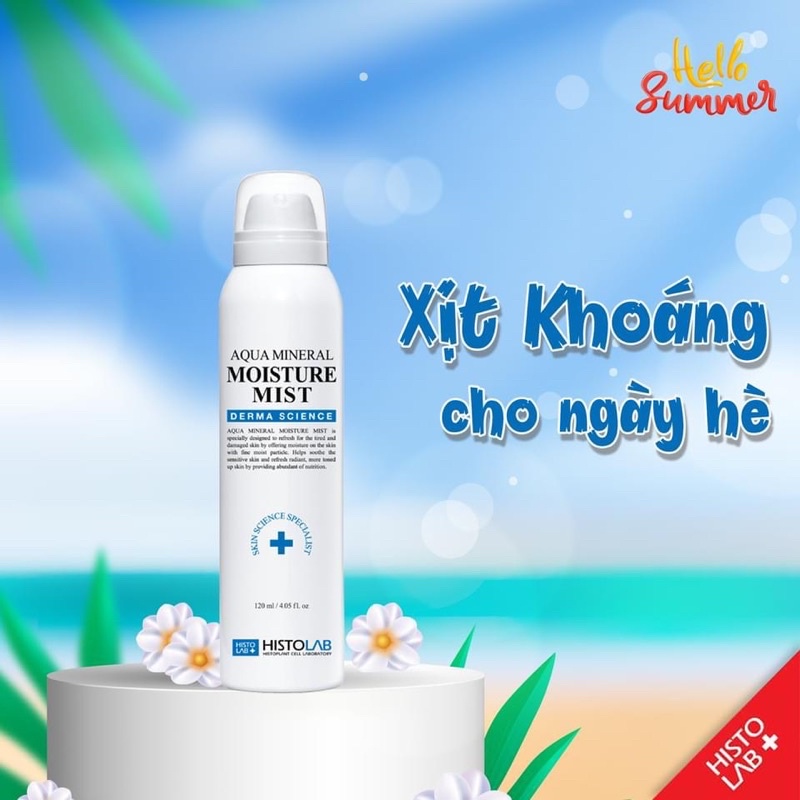 xịt khoáng tái tạo, cấp ẩm, trắng da Aqua