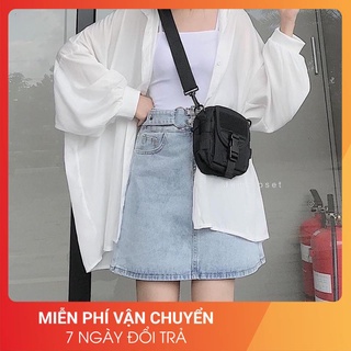 [FREESHIP] Áo sơ mi trắng tay bồng 24APRIL 🌸 Chất thô lụa form oversize 🌸