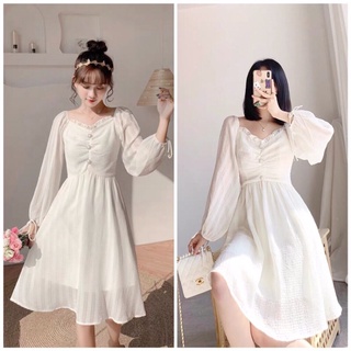 Váy tiểu thư chất Liêu voan cao cấp