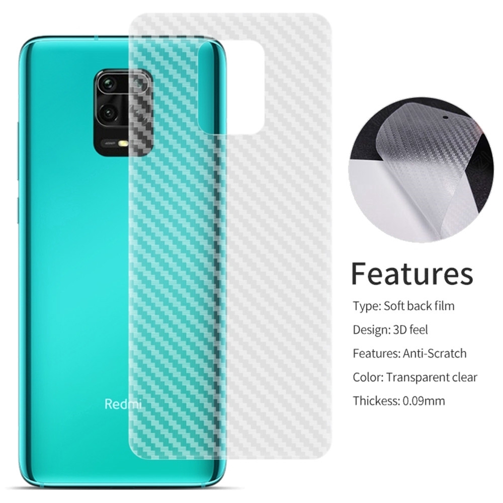Kính Cường Lực Bảo Vệ Mặt Sau Điện Thoại Xiaomi Redmi Note 9s Redmi Note 9 Pro Max Redmi Note 9 Pro