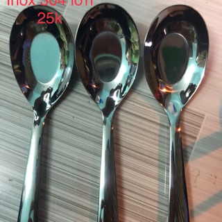 5 Muỗng inox loại lớn (18cm x 4,5cm)