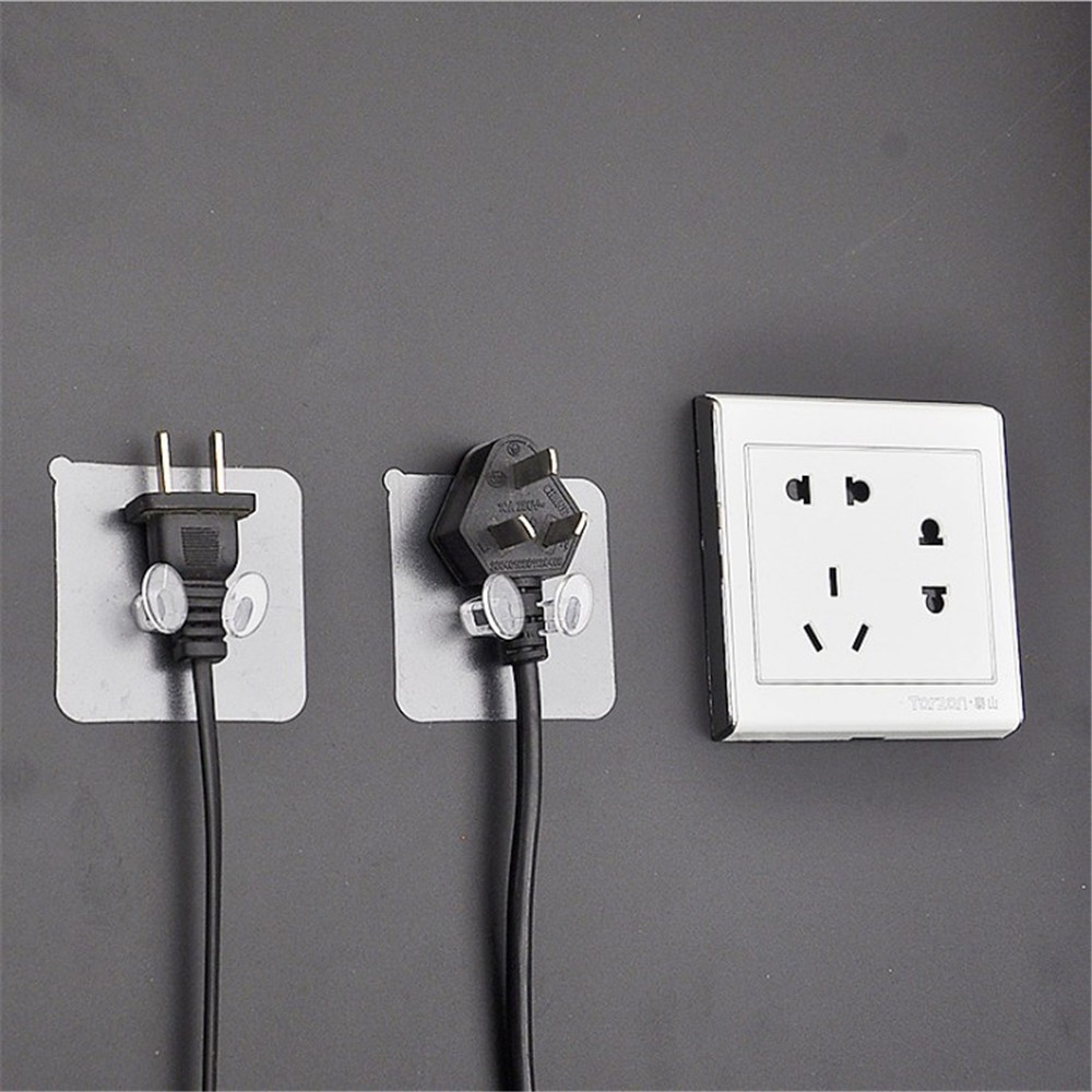 Set 5 Móc Dán Tường Trong Suốt Treo Đồ Tiện Dụng