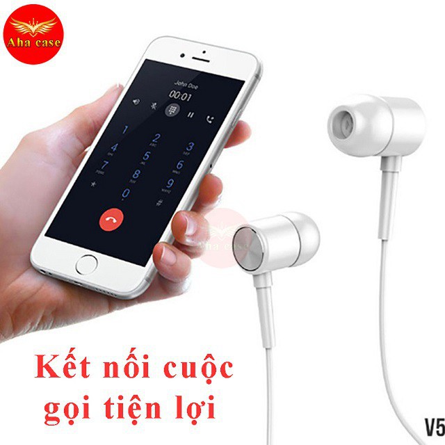 [Freeship - Giá lẻ rẻ như giá sỉ] Tai nghe nhạc Sendem V5 thiết kế tinh tế, âm thanh cực ấm, nghe gọi tiện lợi, êm tai