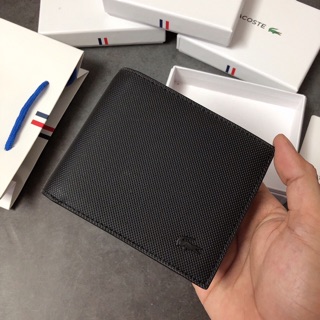 Ví ngắn lacoste sọc gân