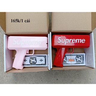 Súng Bắn Ra Tiền Supreme đồ chơi Party Supreme Money Full Box hàng chuẩn đẹp