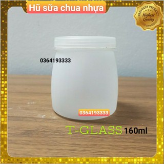 Hũ sữa chua nhựa 160ml kèm nắp 1 chiếc