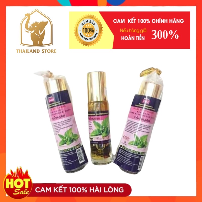 [CHÍNH HÃNG] Dầu Lăn Bạc Hà Thái Lan 8ml