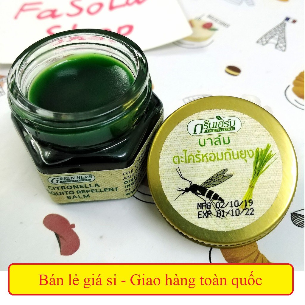 Dầu Thoa Chống Muỗi Thái Lan Green Herb 20g