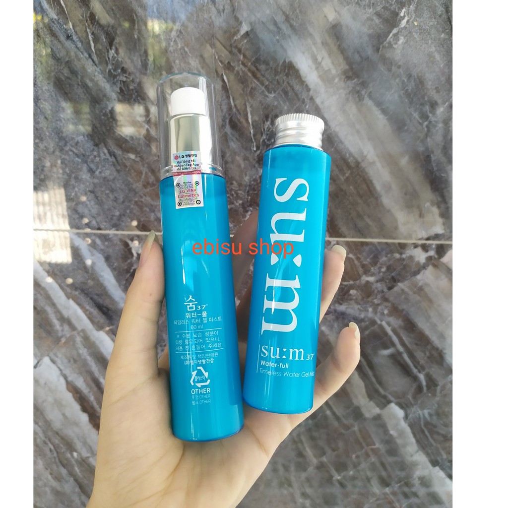 Cặp Xịt Khoáng Su:m37 Timeless Water Gel Mist 60ml+60ml