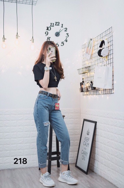 Quần Baggy Jean rách xước (100% ảnh thật)