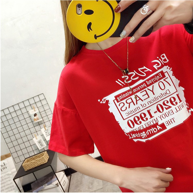 ÁO THUN TAY LỠ FORM RỘNG IN KHUNG CHỮ SỐ 1920-1950 (kèm ảnh thật ) | BigBuy360 - bigbuy360.vn