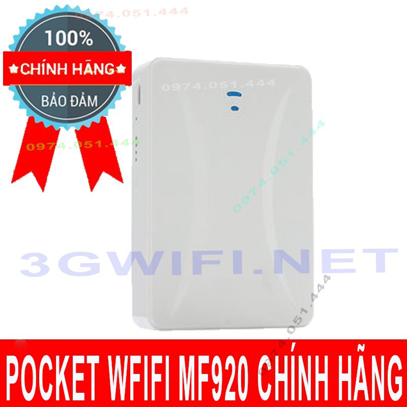 (Rẻ Vô Địch) Bộ Phát Wifi 4G Pocket Wifi MF920, MF903 Có Cổng Lan Pin Trâu Kiêm Sạc Dự Phòng, 3G/4G Mifi LTE Tốc độ 150