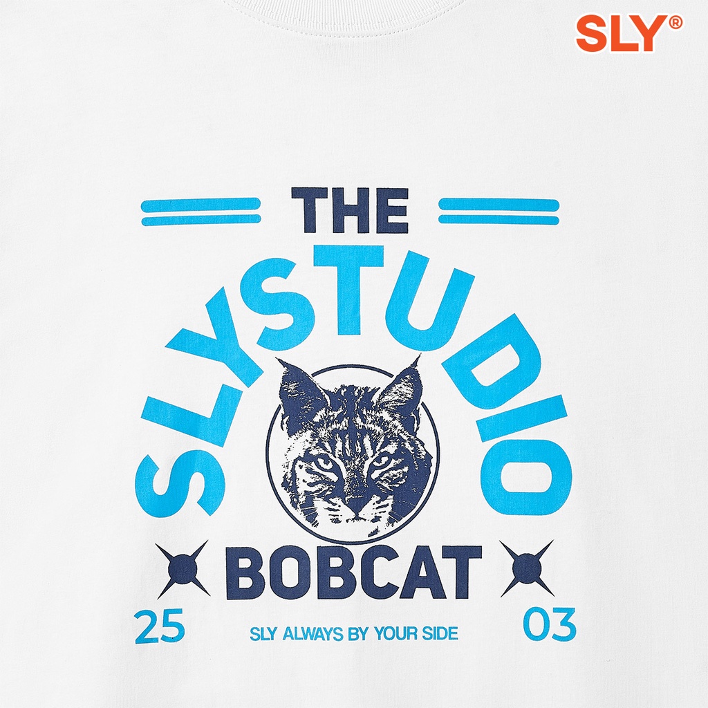 Áo Thun SLY Bobcat màu trắng