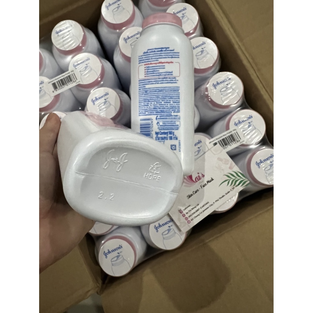 Phấn Rôm Johnson Blossom Baby Powder Thái Lan (180g) Dùng Khi Wax Lông, Hút Ẩm, Hết Rôm Sẩy, Mẩn Ngứa - LAI'S STORE