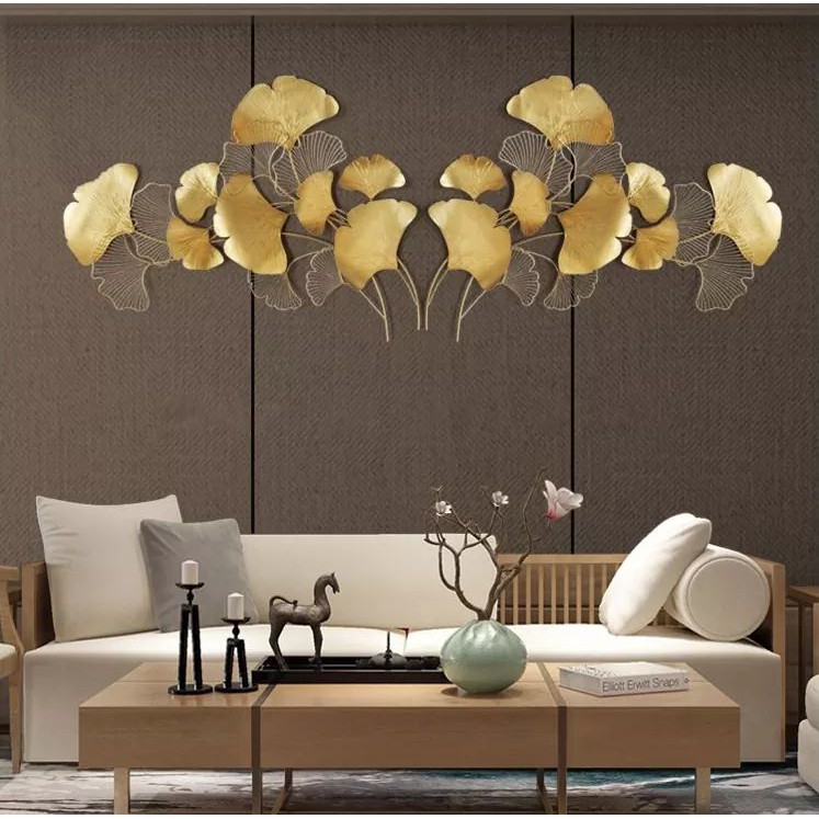 [ ẢNH THẬT ] Tranh Sắt Treo Tường trang trí nhà cửa họa tiết lá Kinhgo -decor tường Thiết Kê Độc Đáo Và Ấn Tượng