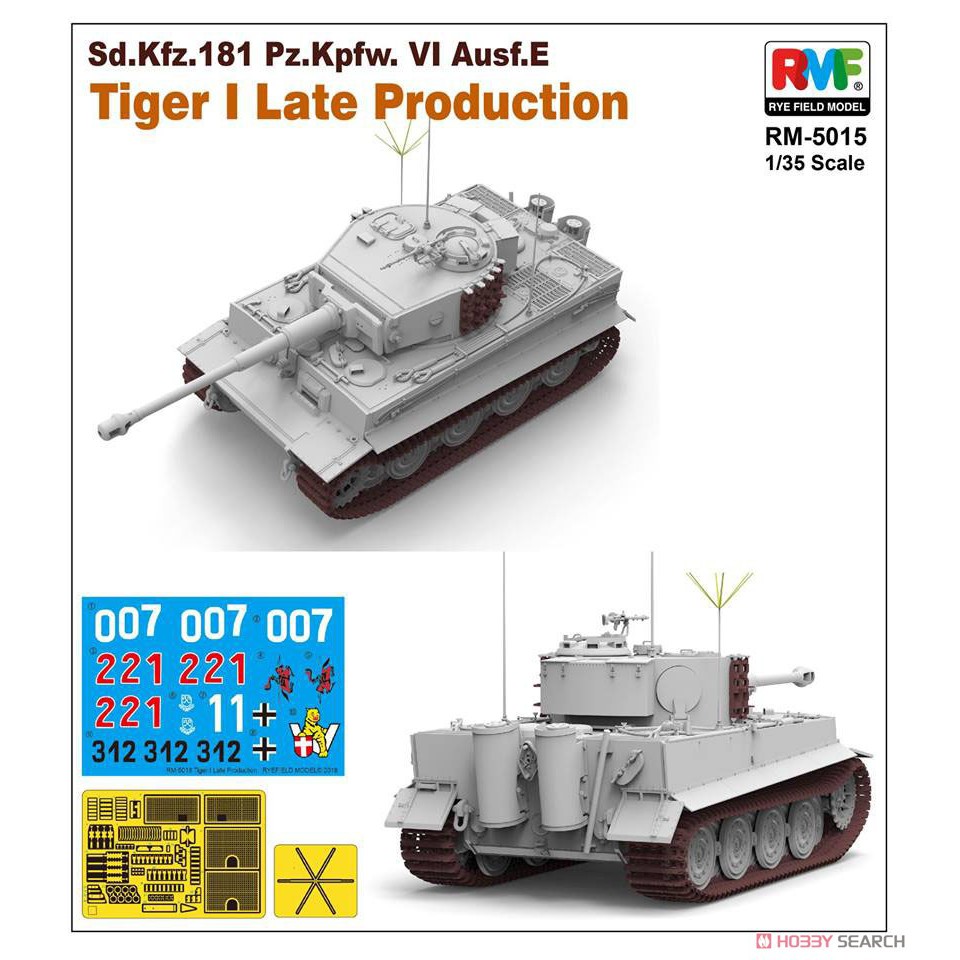 Rye Field Model 5015 Mô Hình Xe Tăng 1/35 Tiger I Late Production