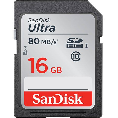 Thẻ nhớ Máy Ảnh SDHC 16GB Sandisk Ultra Class10 UHS-I 80MB/s giá rẻ