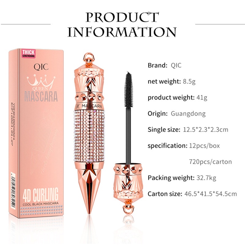 Mascara YOUYO Sợi Tơ 4D Chống Thấm Nước Không Nhòe Chuốt Dài Và Dày Mi Tự Nhiên