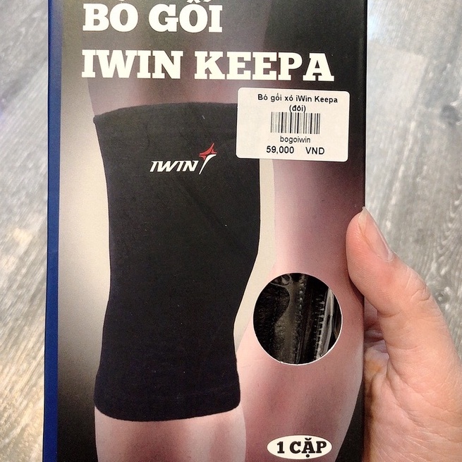 Băng bảo vệ gối Iwin Keepa ,Bó gối thể thao Xỏ chống căng cơ Chất Liệu Co Giãn Cao Cấp