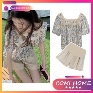 Set Áo Quần Bầu Bộ Bầu Xinh, Set Đồ Bầu Cao Cấp, bộ cho mẹ bầu cực đẹp