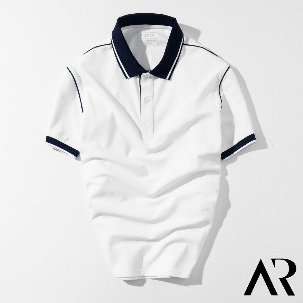 áo thun polo nam trắng cổ trụ cao cấp, thiết kế tối giản nhưng vô cùng tinh tế và sang trọng AREMI 2021 | BigBuy360 - bigbuy360.vn