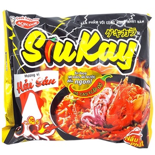 Thùng 24 Gói Mì Siu Kay Vị Hải Sản Acecook gói 128G