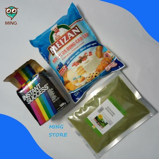 Nguyên liệu làm bánh mì: Bột lá dứa - lá nếp, bột mì, men nở