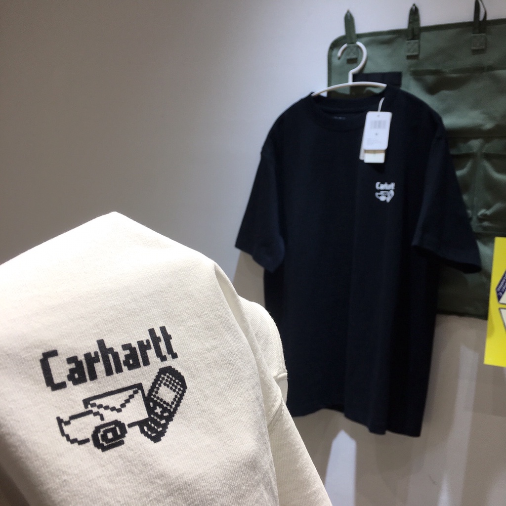 Áo Thun Ngắn Tay In Hình Carhartt WIP Thời Trang Mùa Hè Phong Cách Retro