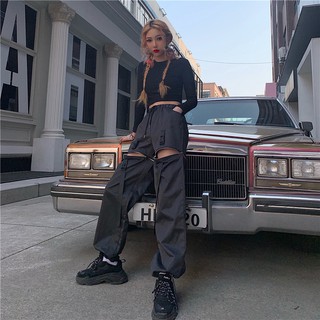 Quần ulzzang dây kéo ống mới