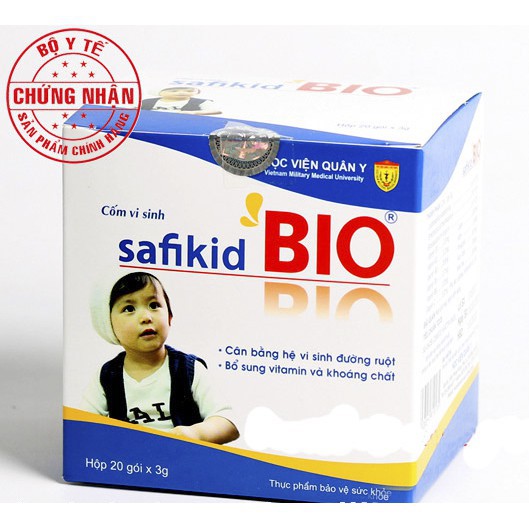 [ CHÍNH HÃNG ] Cốm Vi Sinh Safikid Bio - Học Viện Quân Y