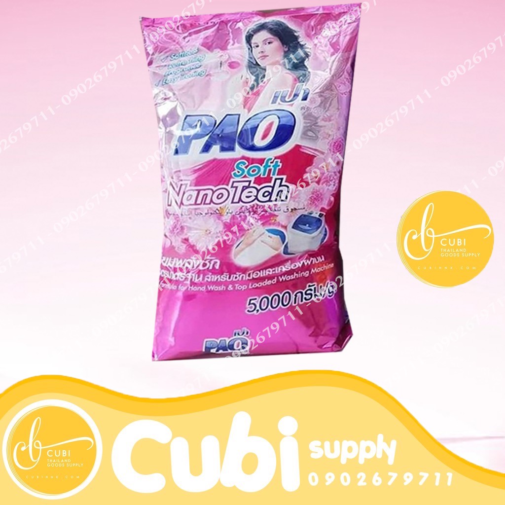 Bột giặt PAO NanoTech Thái Lan - 5Kg