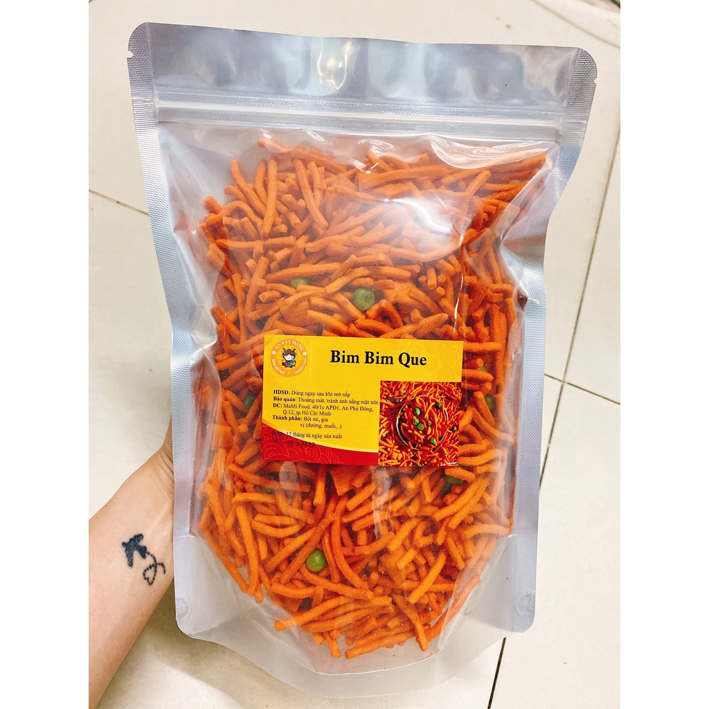 500G Bim Bim Que Đậu Hà Lan, Giòn ngon, Đậm vị, Mami Food