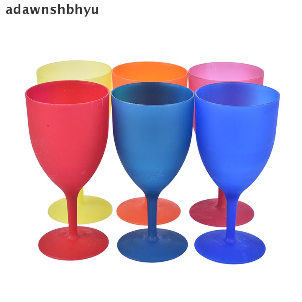 Set 6 Ly Nhựa Uống Rượu Cocktail Nhiều Màu