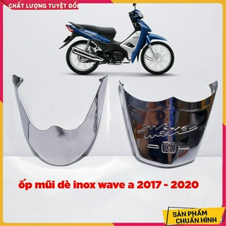 Bộ ốp mỏ dè inox xe wave a 2017 - 2020, 2021.