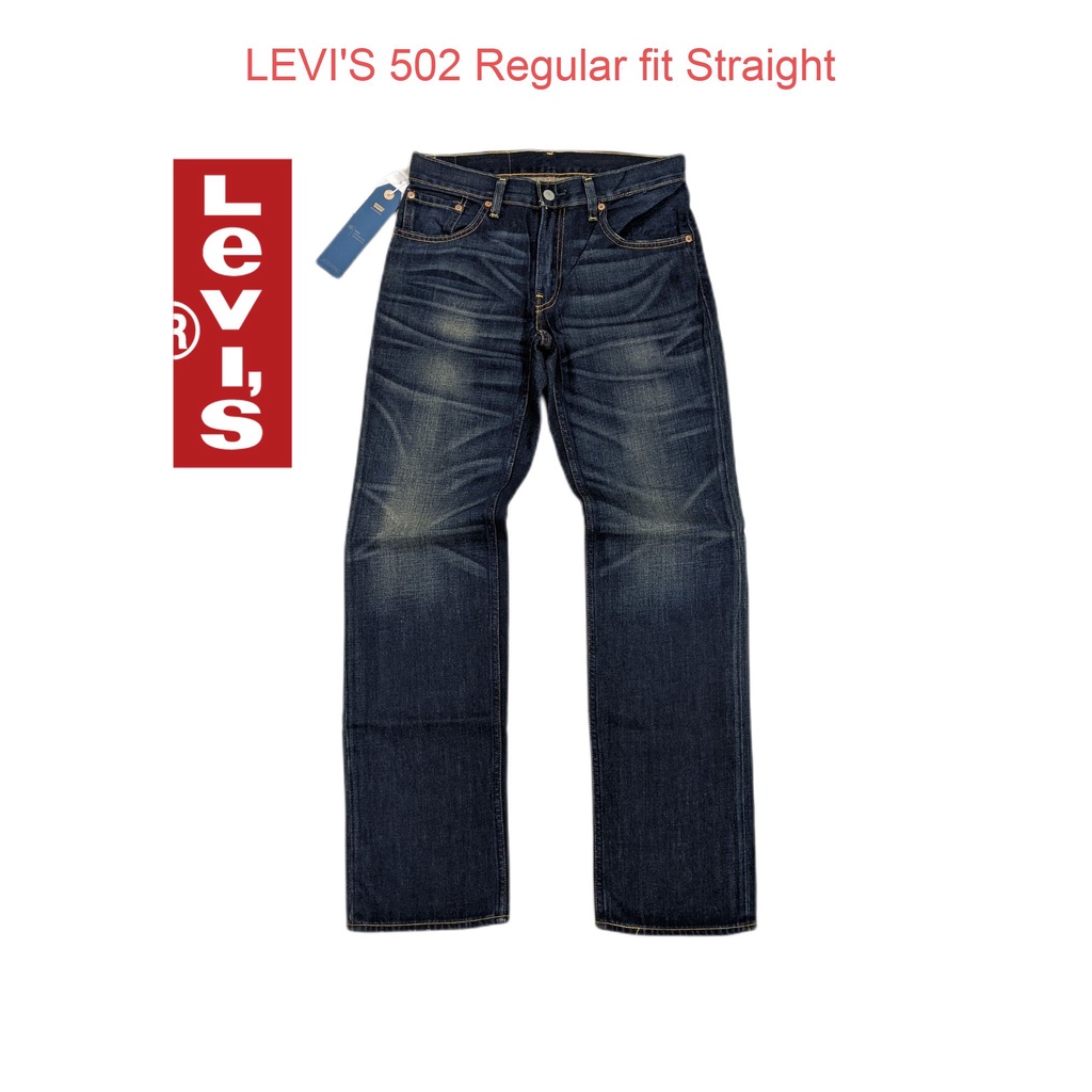 Quần jeans Nam Levi's 502 Regular Fit Straight W29L32 Hàng Hiệu