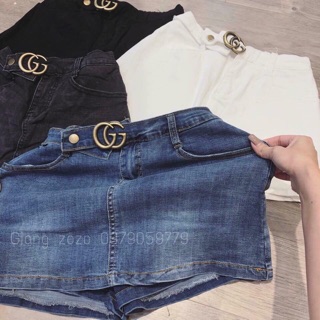 Chân váy bò gucci