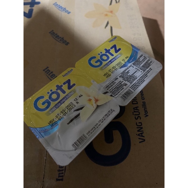 Váng sữa Gotz vỉ 4 hộp x 55g