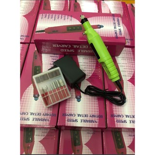 Máy Mài Móng Mini Làm Nail Kèm Đầu Mài