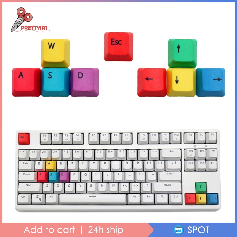 Set 9 Nút Bàn Phím Pbt Esc Hình Mũi Tên Cho Bàn Phím Cơ