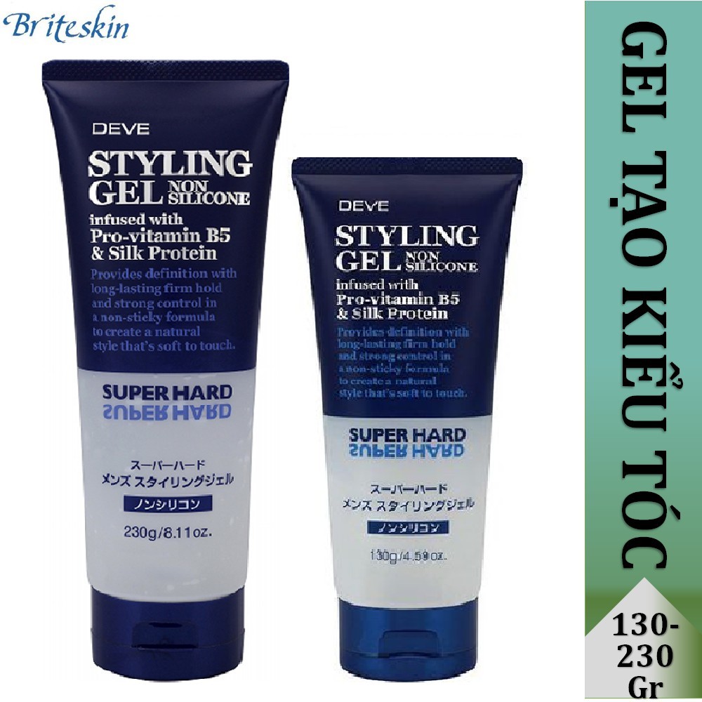 ☘️Hàng Nhật☘️Gel Tạo Kiểu Tóc Nam Deve Super Hard (Không Chứa Silicon)