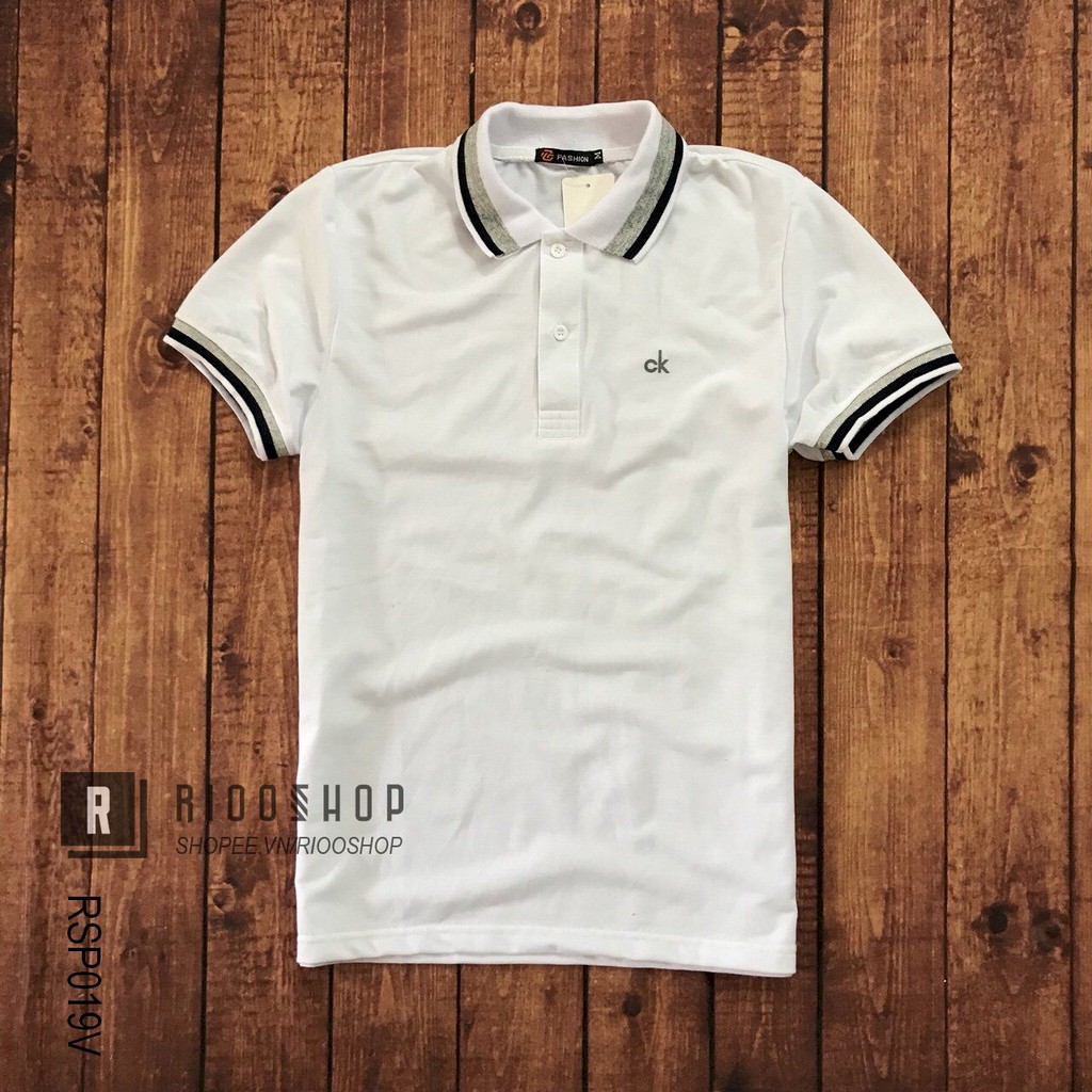 Áo polo cá sấu, áo phông nam có cổ cá sấu 4 chiều phối viền form rộng KAV tay ngắn đẹp RSP019V có size xxl Riooshop | BigBuy360 - bigbuy360.vn