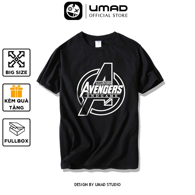 Áo thun UMAD unisex trending Avengers End Game phản quang nam nữ tay ngắn có big size (40kg-110kg)