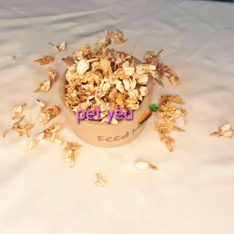 Hoa nhài sấy cho hamster - hoa lài cho thú cưng FREESHIP thức ăn vặt thỏ bọ hamster chinchilla