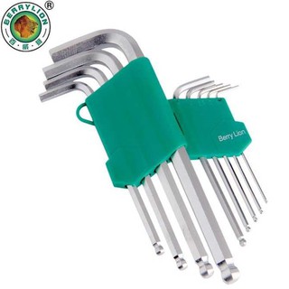 Bộ lục giác dài / ngắn đầu Bi 9 cây Berrylion