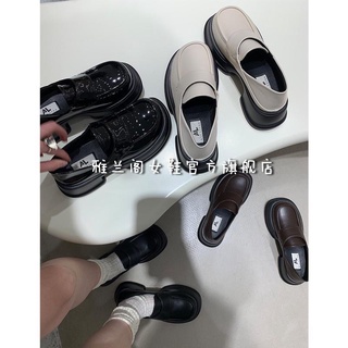 Giày lười đế cao nữ phong cách Hàn Quốc
